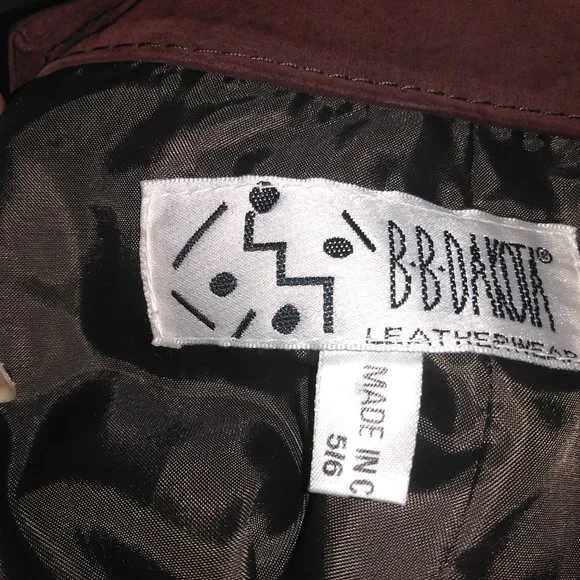 Vintage Brown Leather Skirt - Picture 4 of 4